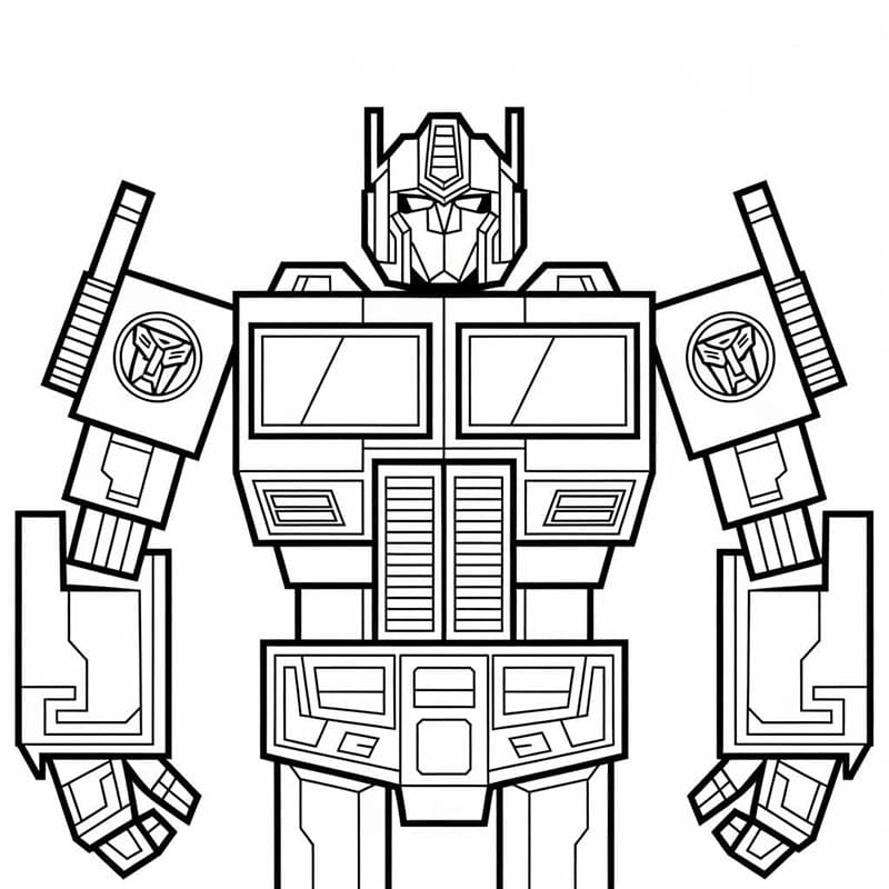 Robot nei Transformers da colorare