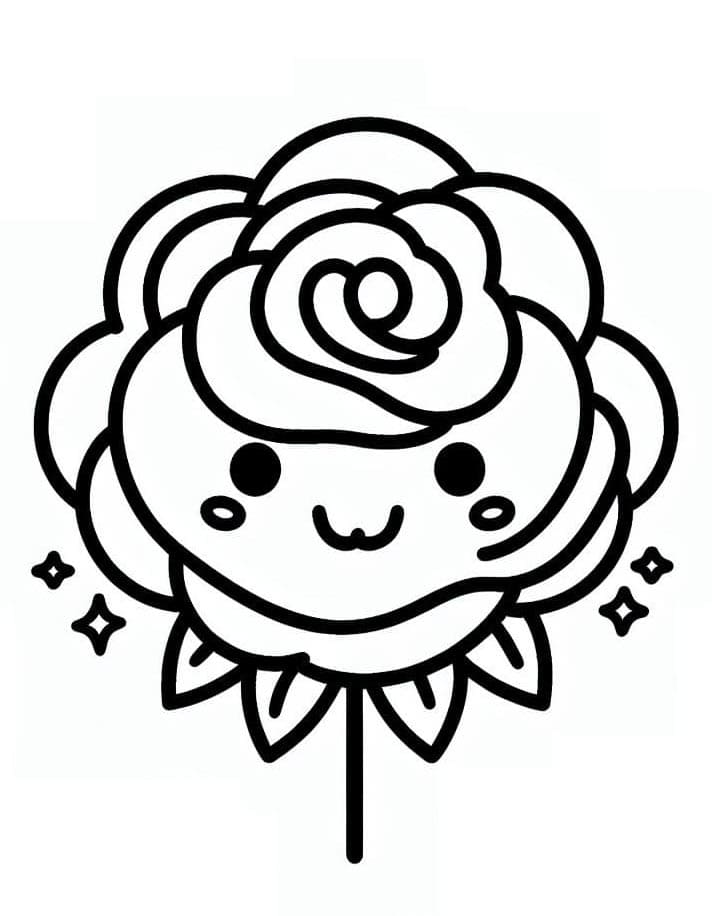 Rosa Grazioso da colorare