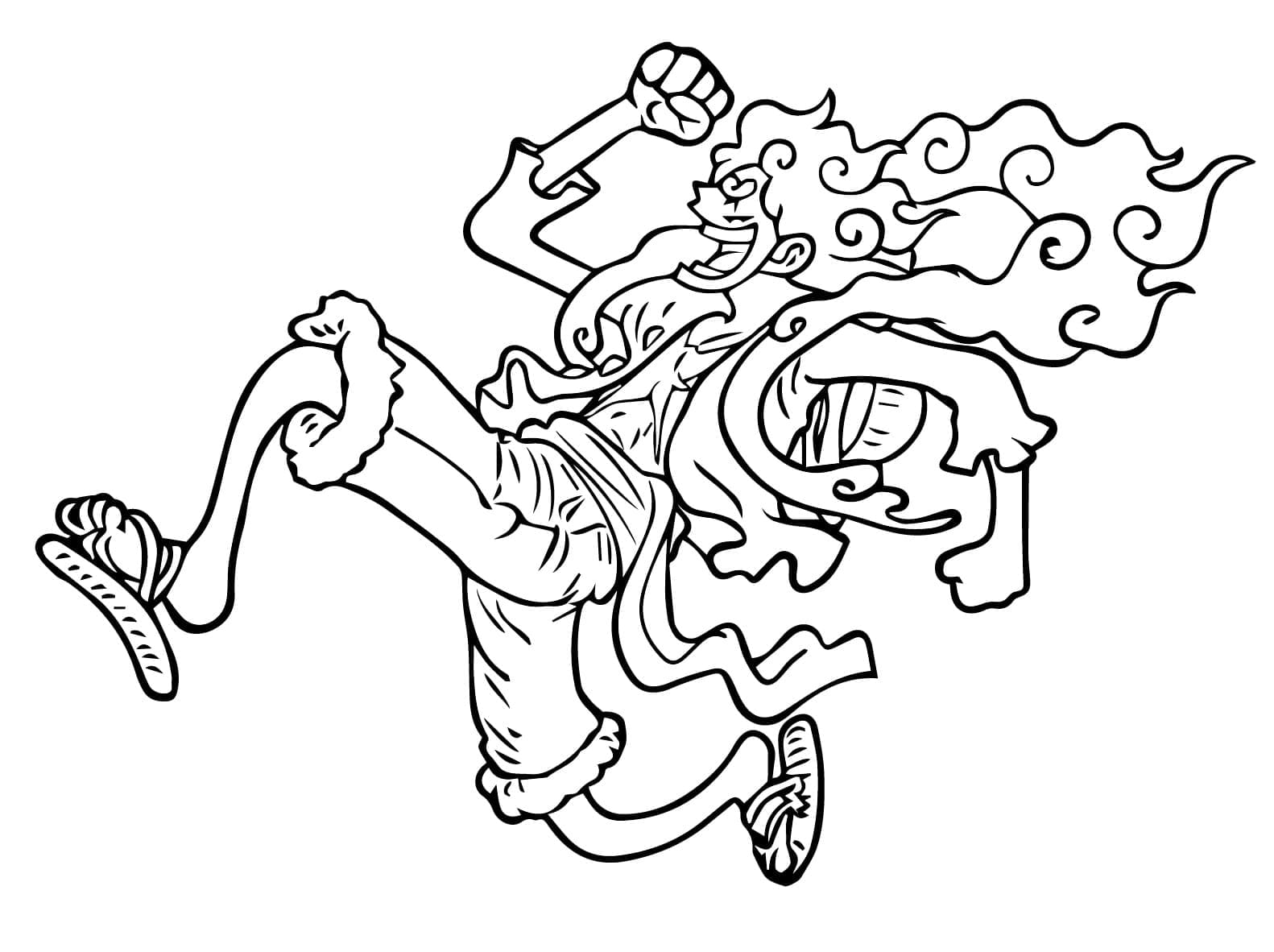 Rufy Gear 5 da colorare