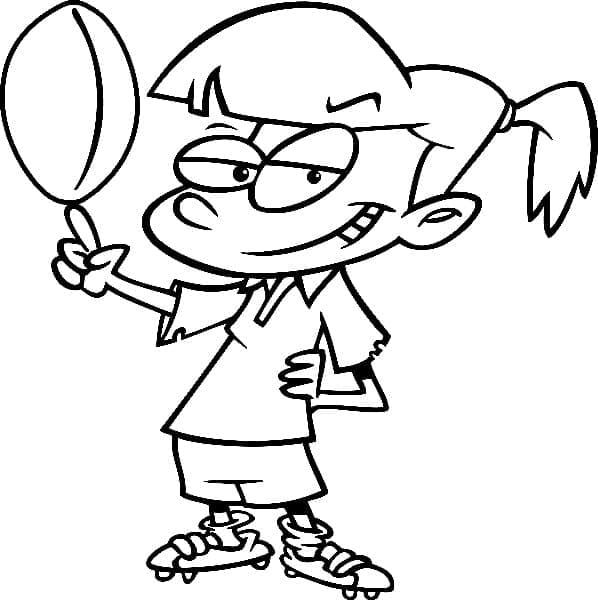 Rugby Stampabile da colorare