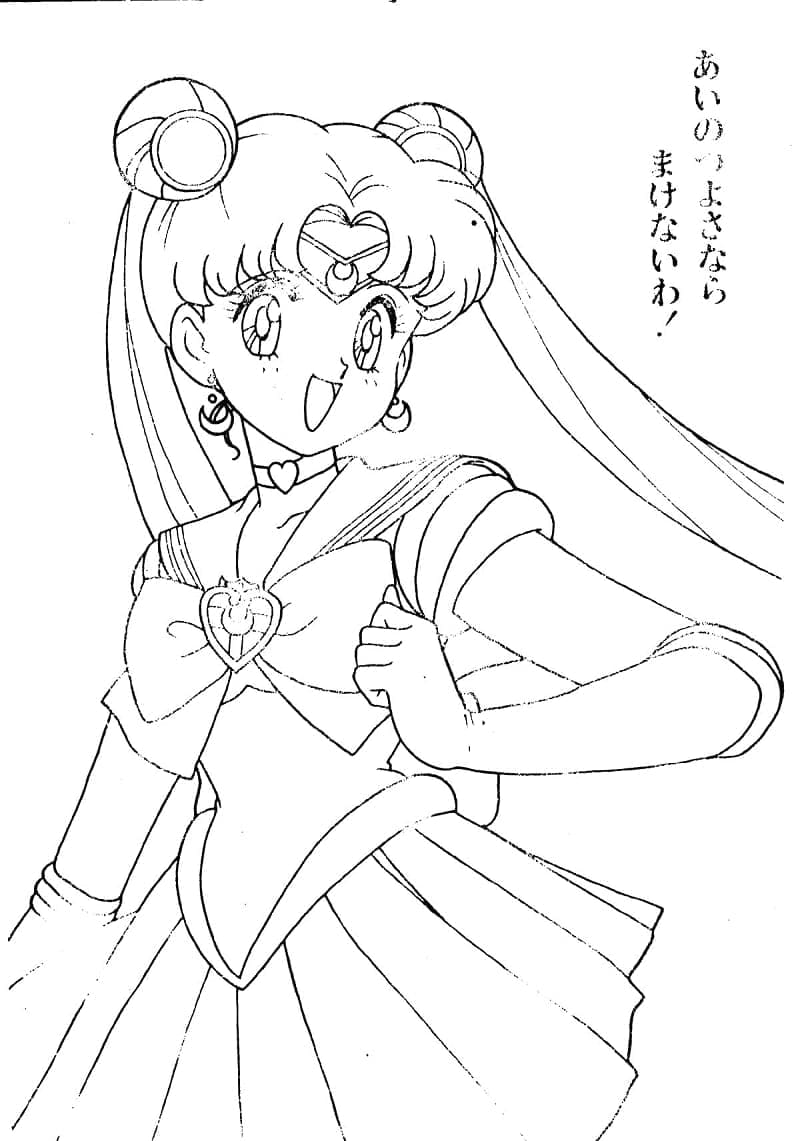 Sailor Moon Immagine Libera da colorare