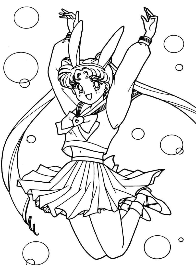 Sailor Moon Libero Stampabile da colorare