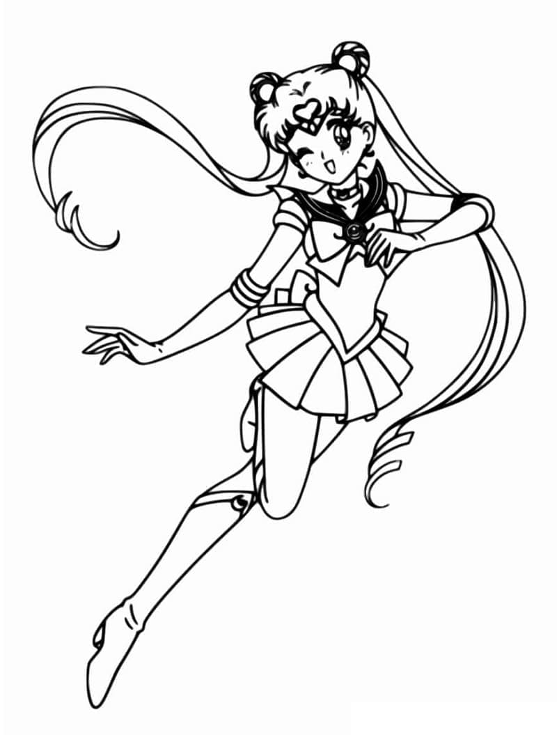 Sailor Moon Stampabile Libero da colorare