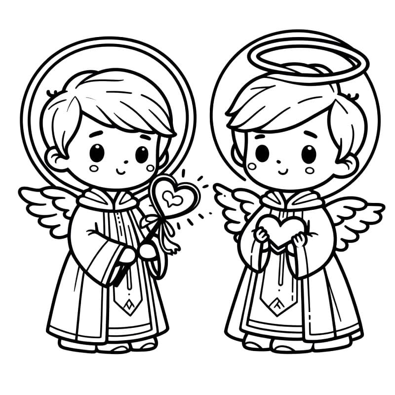 San Valentino Gratis per Bambini da colorare