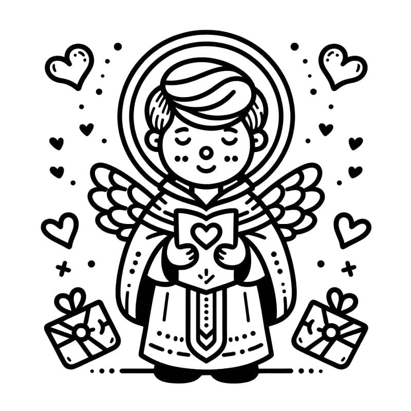 San Valentino Stampabile Gratuito da colorare