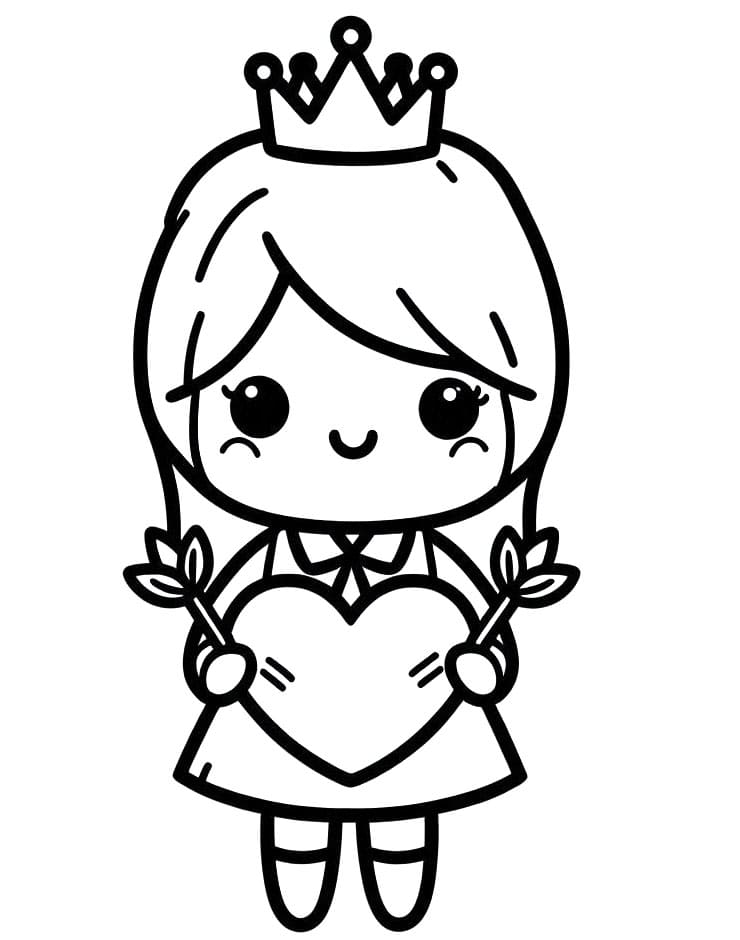 San Valentino d’Amore da colorare