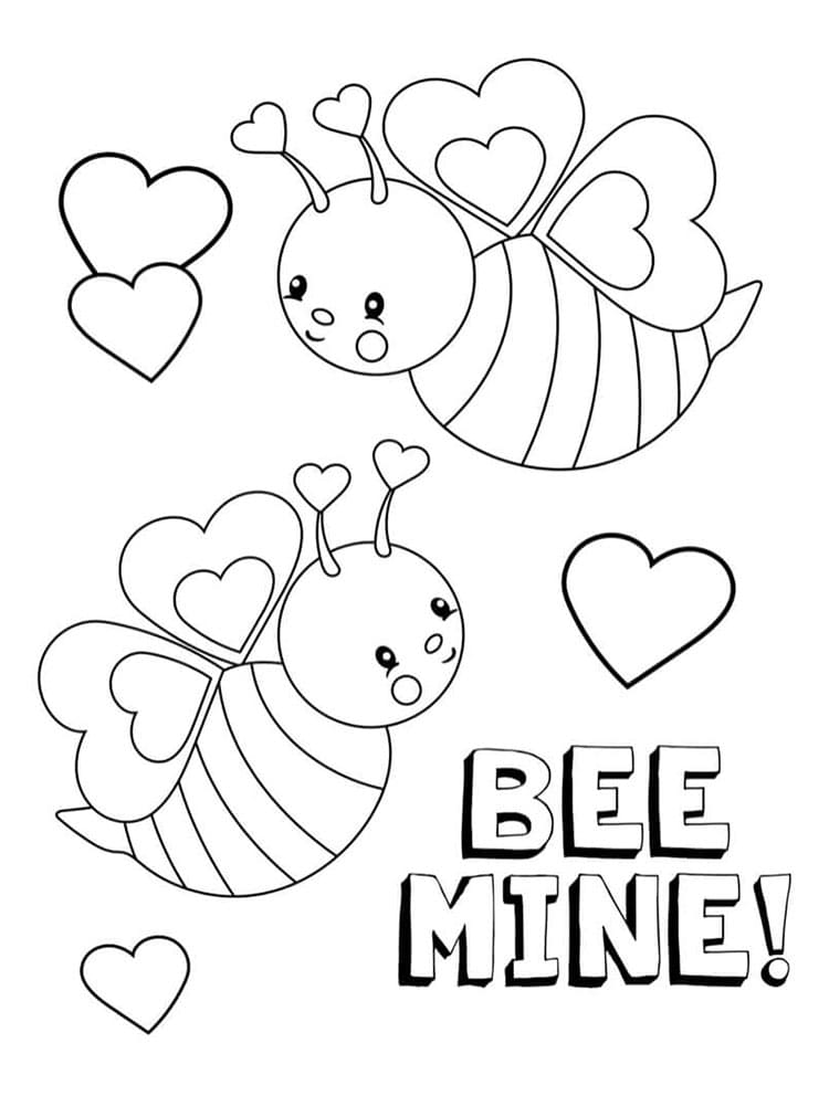 San Valentino per Bambini di 3 Anni da colorare