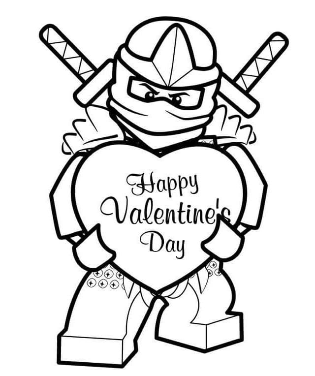 San Valentino per Bambini di 6 Anni da colorare