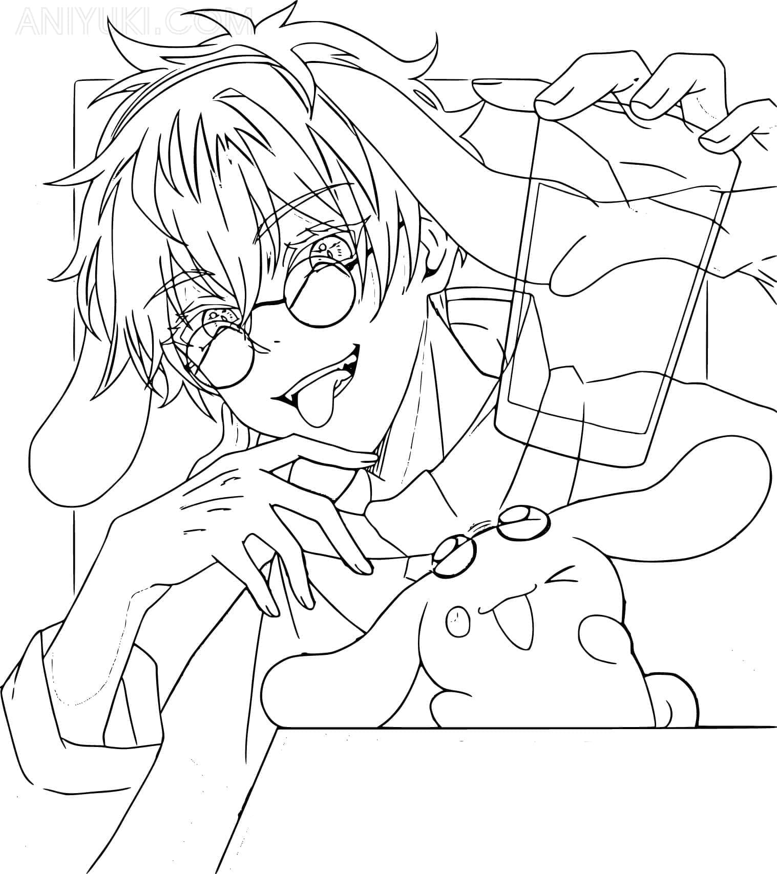 Satoru Gojo Senza Costo da colorare