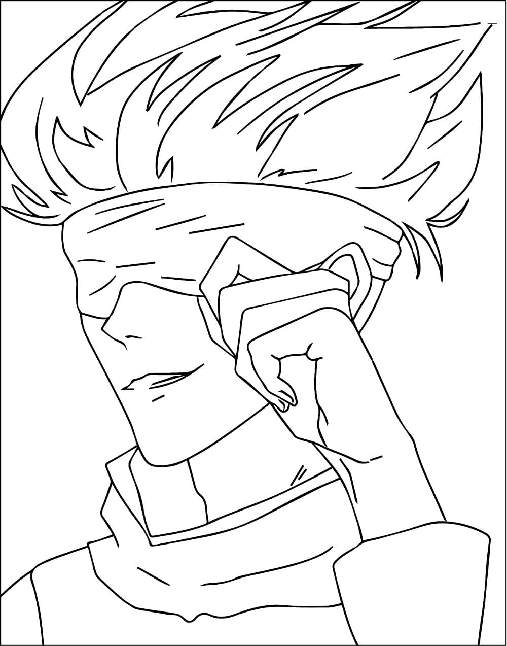 Satoru Gojo Stampabile Senza Costo da colorare