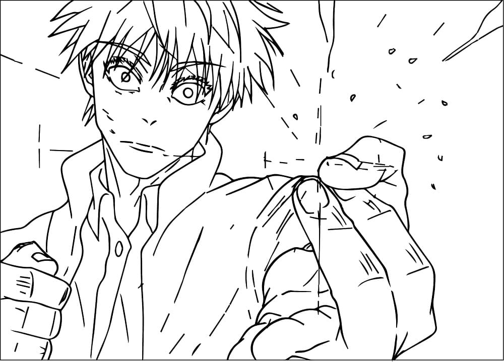Satoru Gojo a Costo Zero da colorare