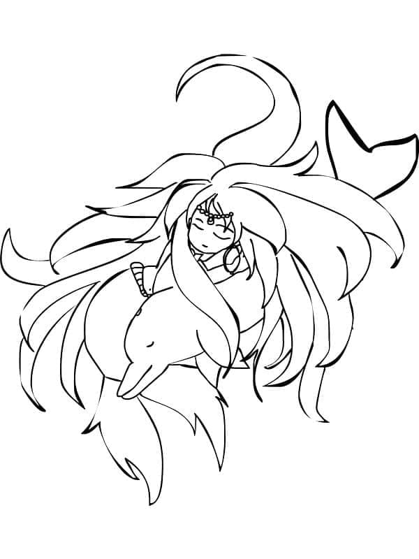 Sirena Bellissimo da colorare