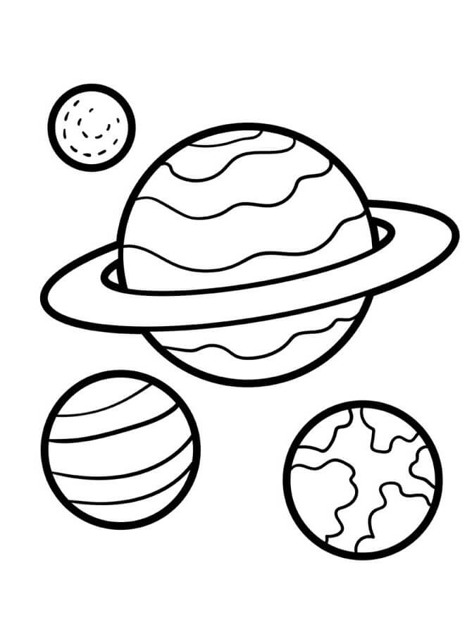 Sistema Solare da colorare