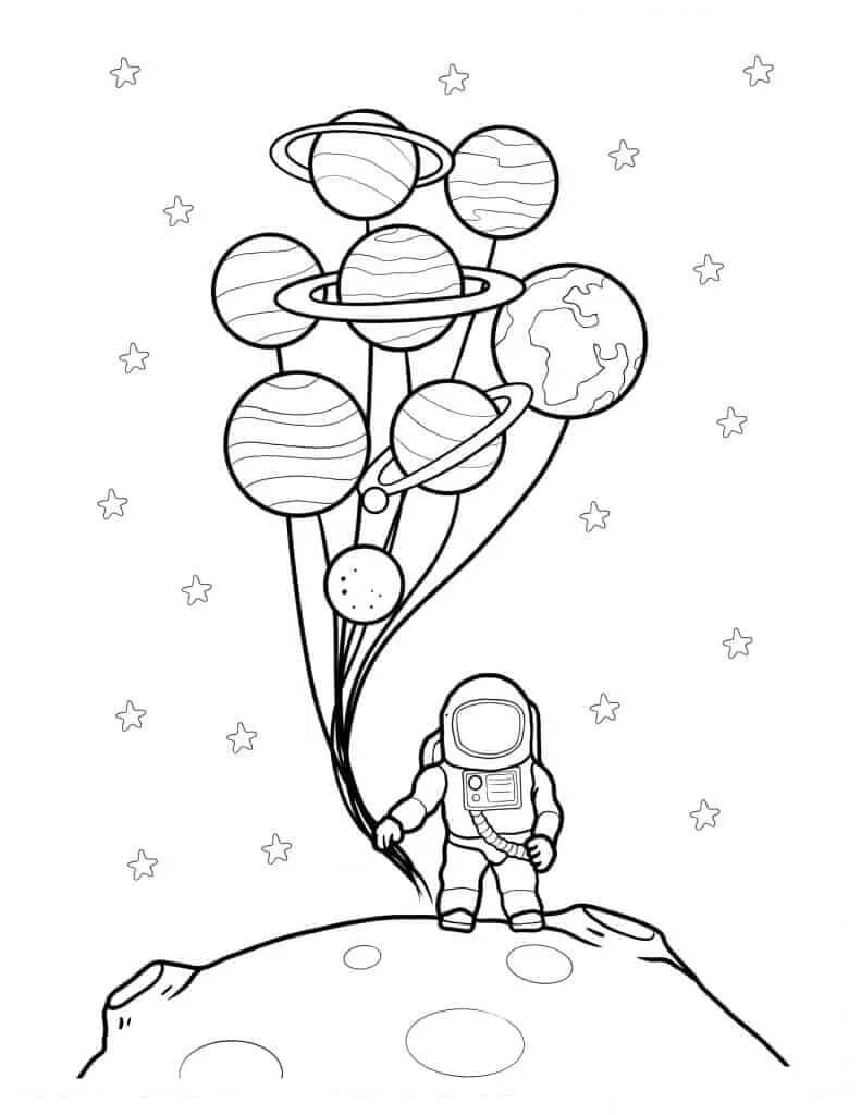 Sistema Solare Pubblicabile da colorare