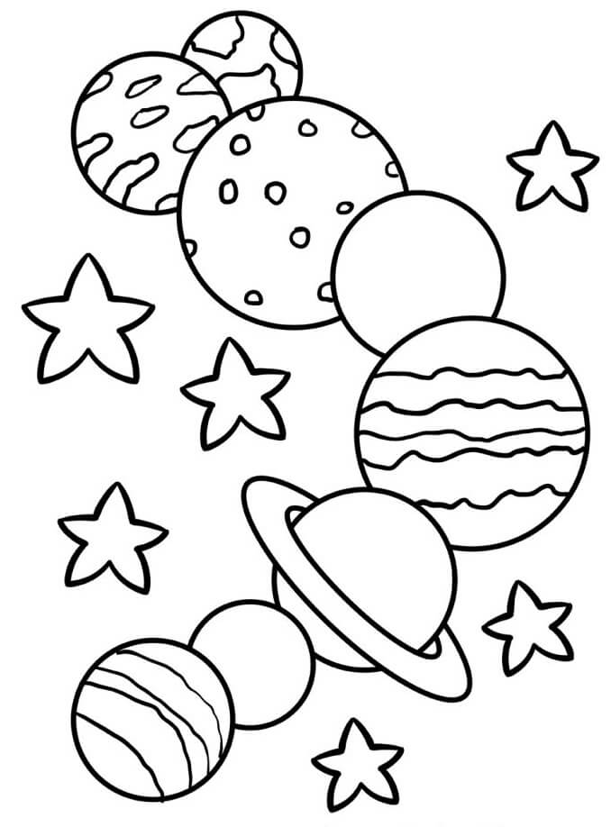 Sistema Solare Spettacolare da colorare