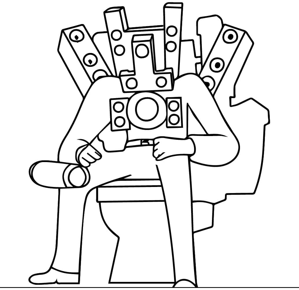 Skibidi Toilet a Costo Zero da colorare