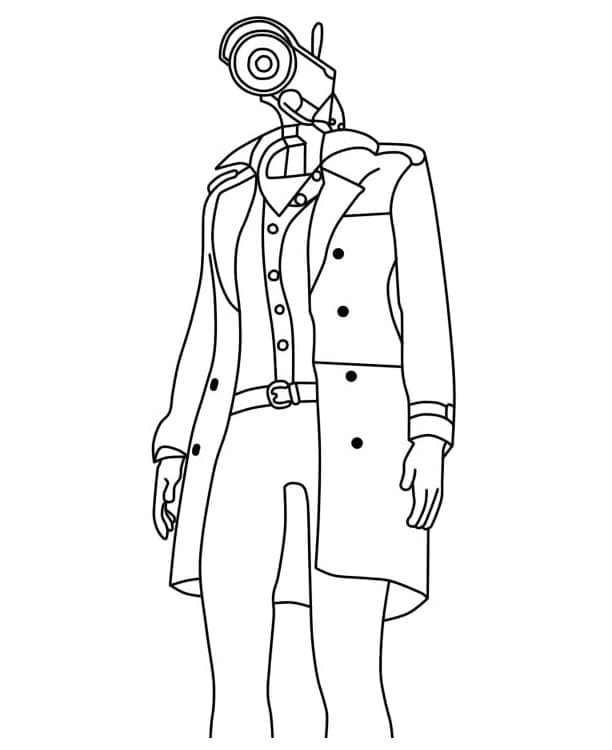 Skibidi Toilet per Bambini da colorare