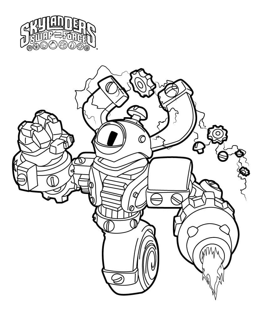 Skylanders Magna Charge da colorare