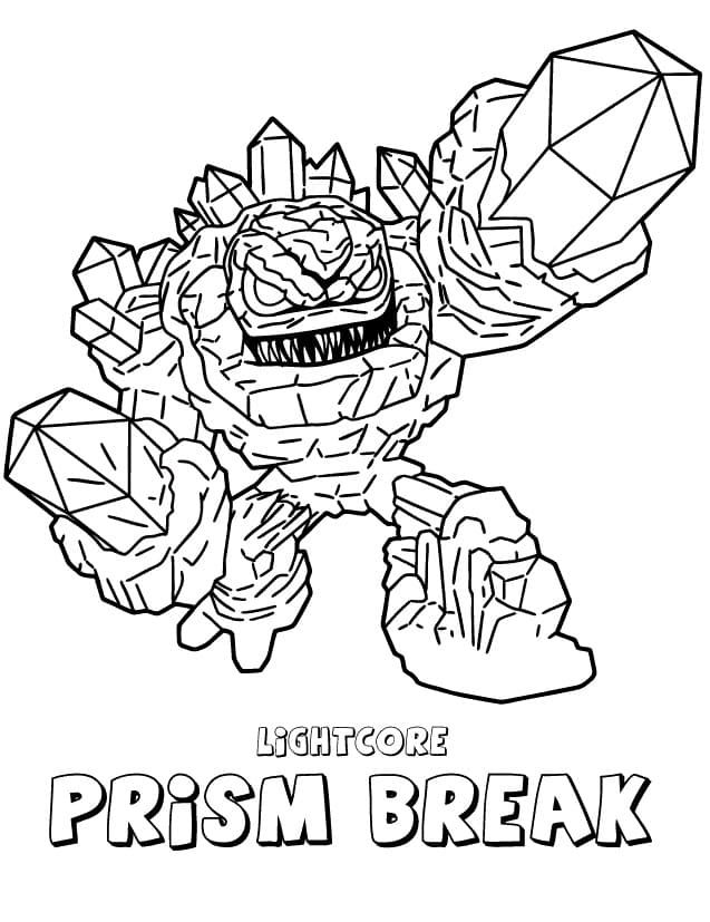 Skylanders Prism Break da colorare