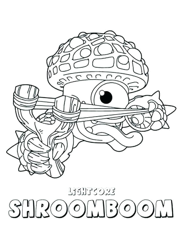 Skylanders Shroomboom da colorare
