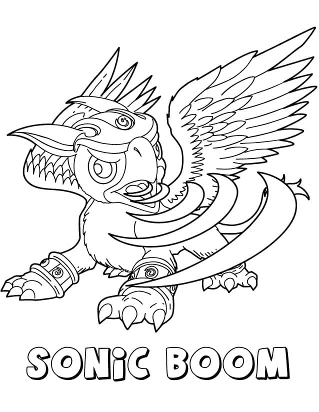 Skylanders Sonic Boom da colorare