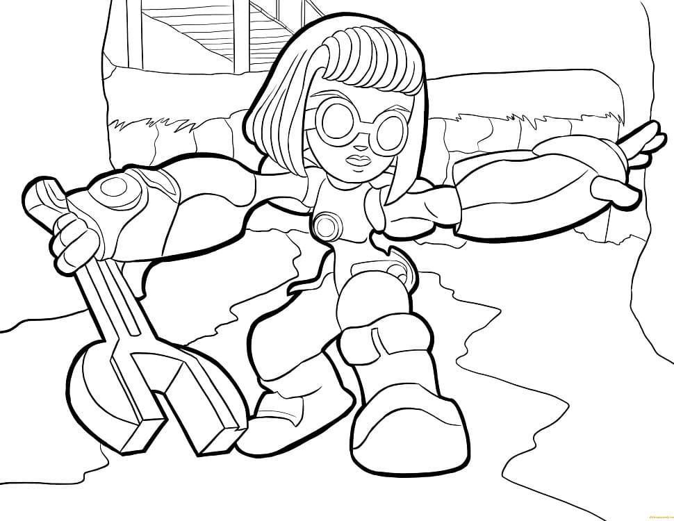 Skylanders Sprocket da colorare