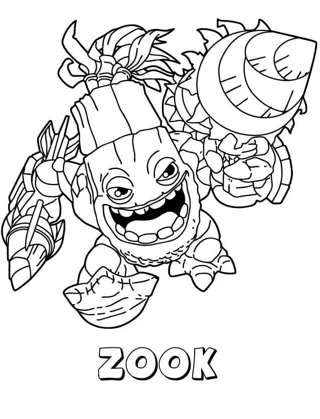 Skylanders Zook da colorare