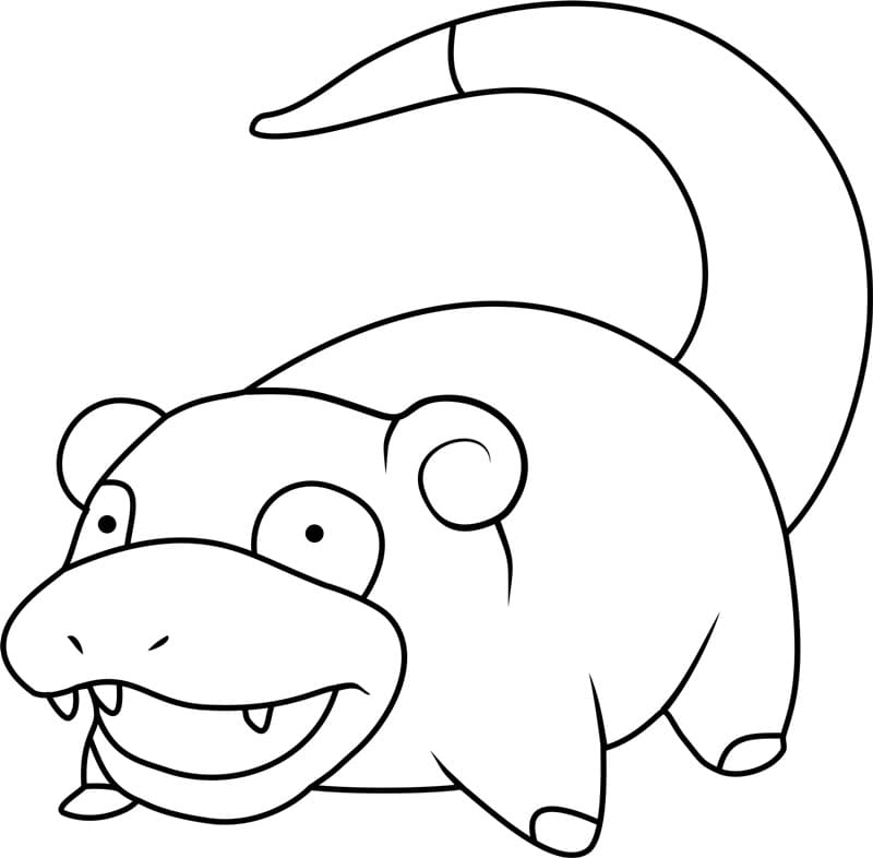 Slowpoke Pokemon da colorare