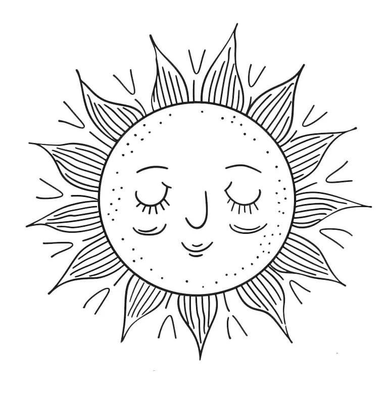 Sole Libero da colorare