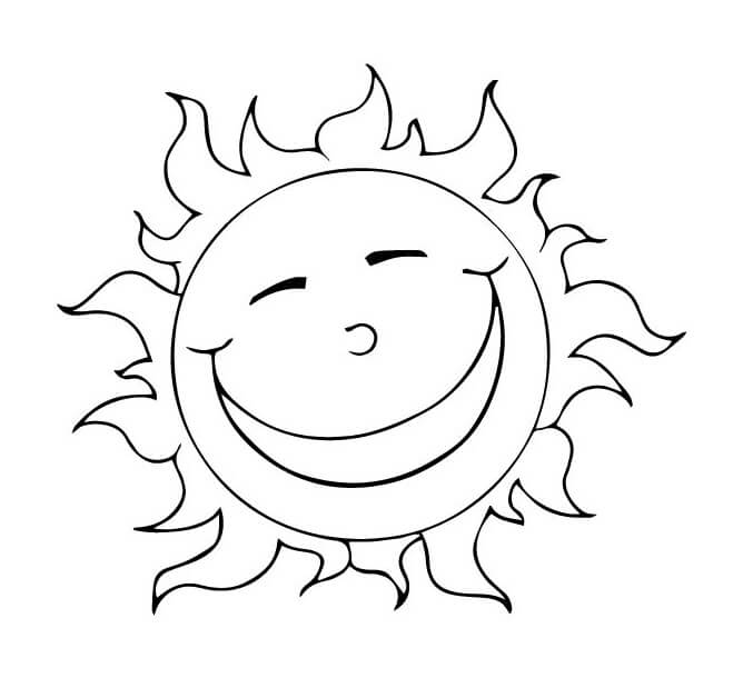 Sole a Costo Zero da colorare