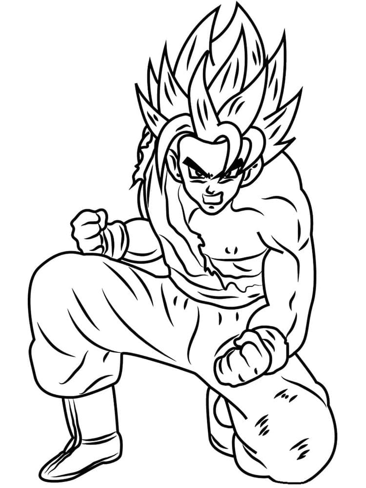Son Goku Dragon Ball da colorare