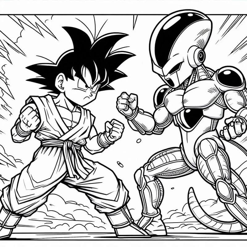 Son Goku Immagine Libera da colorare