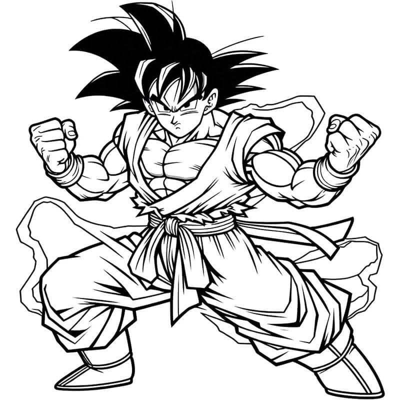 Son Goku da colorare