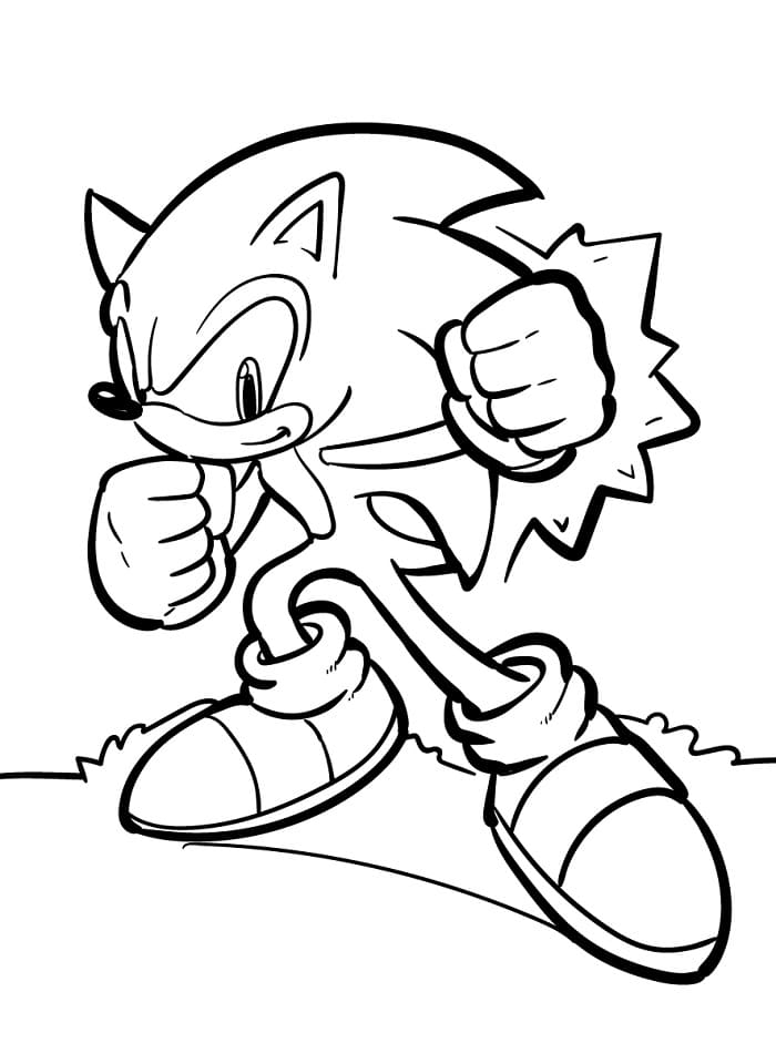 Sonic Adorabile da colorare