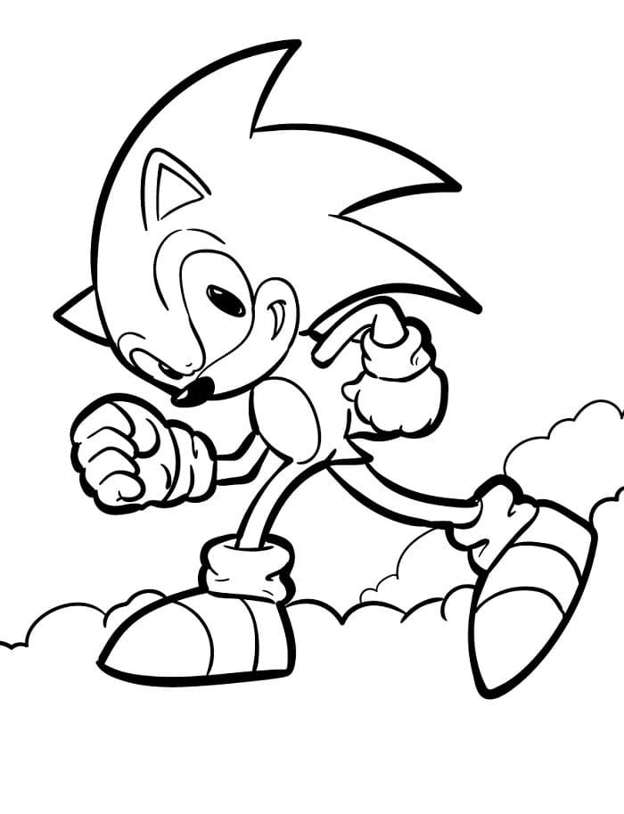 Sonic Carino da colorare