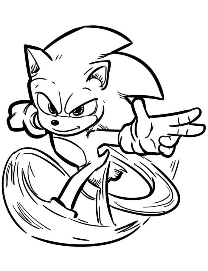 Sonic Velocità da colorare