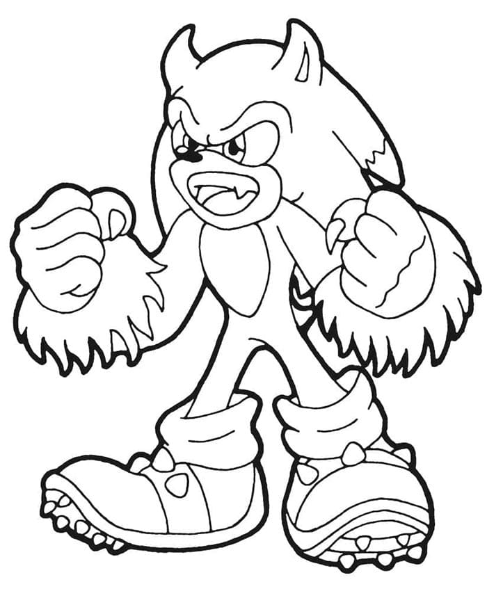 Sonic a Costo Zero da colorare