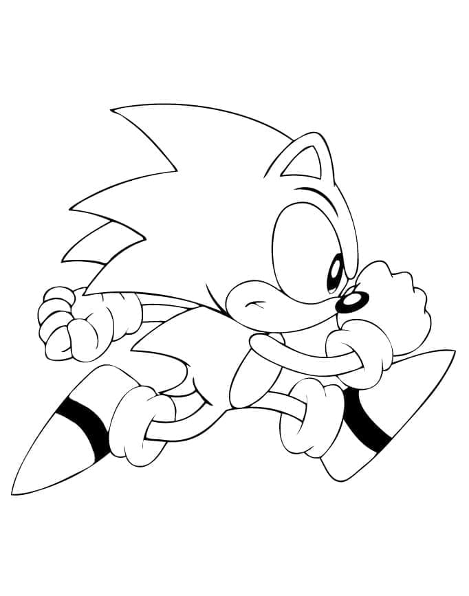 Sonic da Stampare da colorare