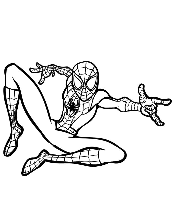 Spiderman Fantastico da colorare