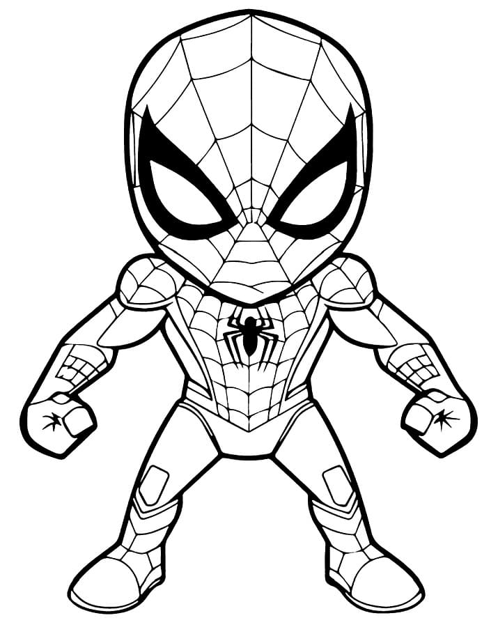 Spiderman Stampabile Gratuito da colorare