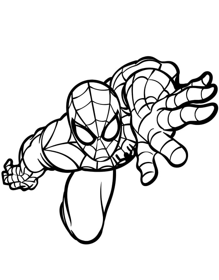 Spiderman Straordinario da colorare