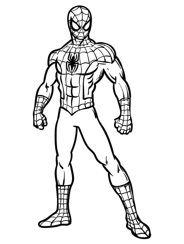 Spiderman Stupendo da colorare