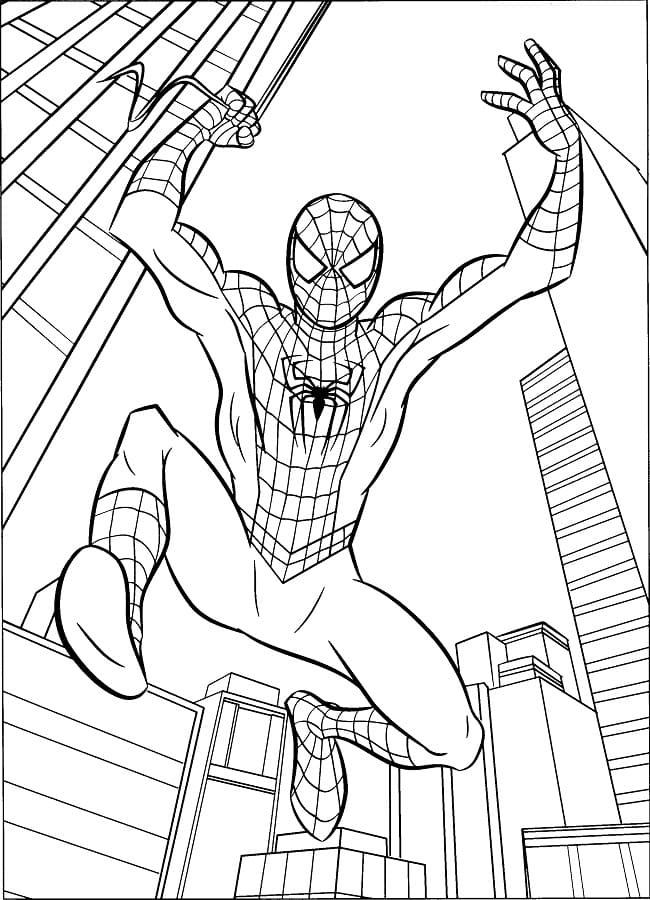 Spiderman da Stampare da colorare