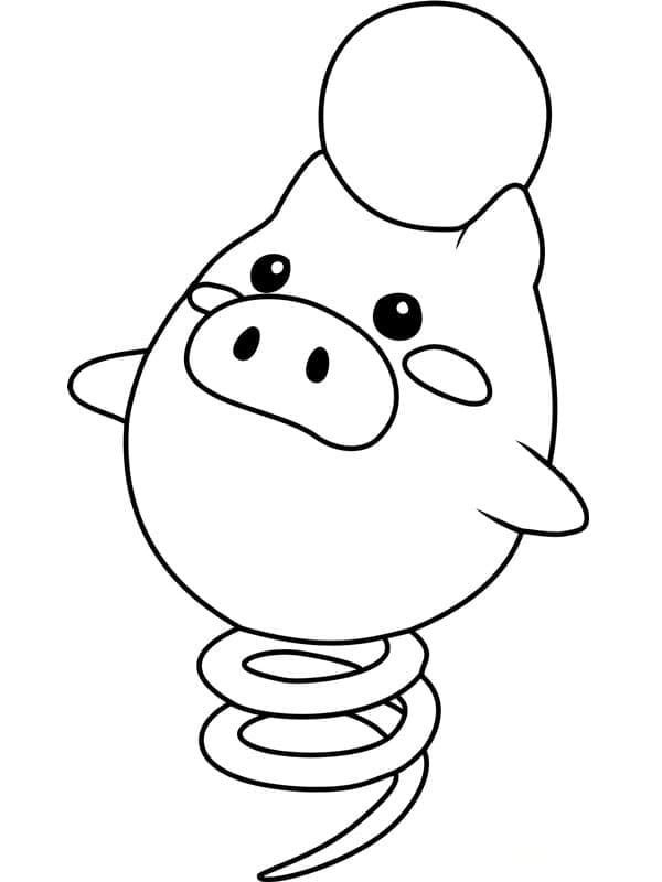 Spoink Pokemon da colorare