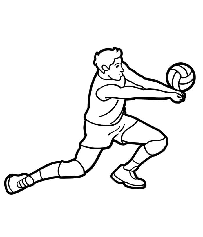 Sport di Pallavolo da colorare