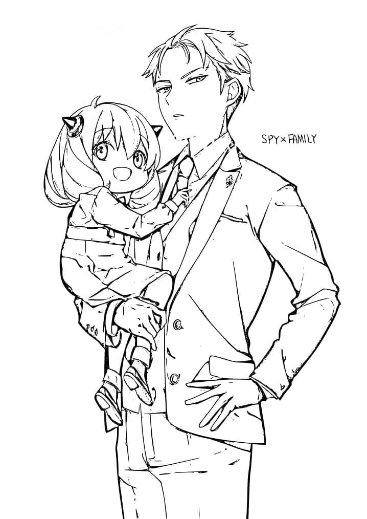 Spy x Family Anime da colorare