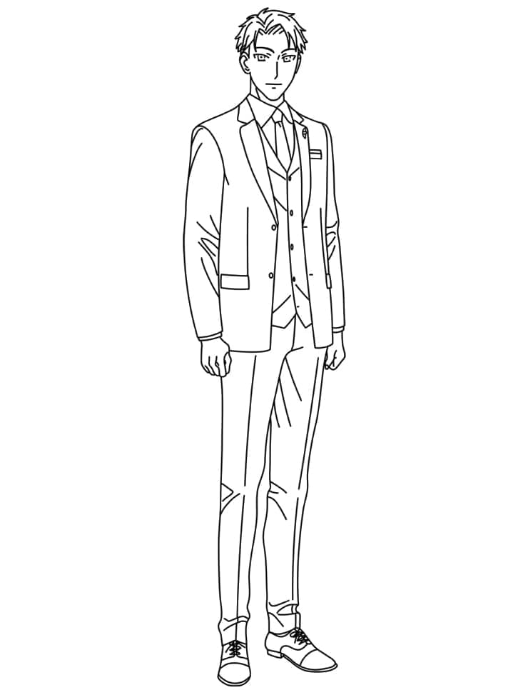 Spy x Family per Bambini di 2 Anni da colorare