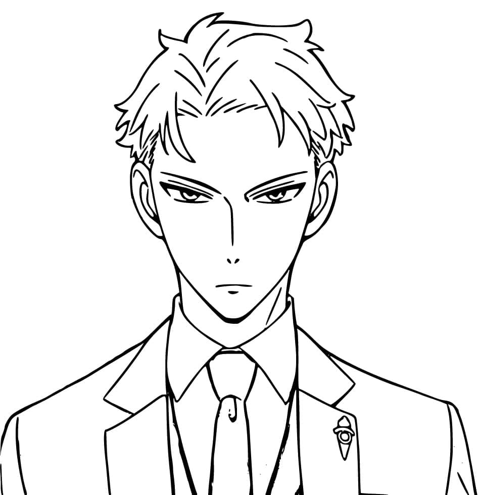 Spy x Family per Bambini di 3 Anni da colorare