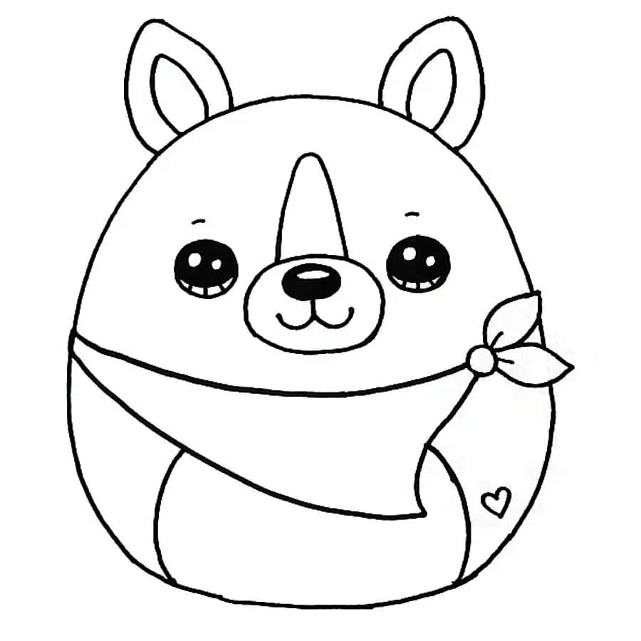 Squishmallows per bambini di 4 anni da colorare