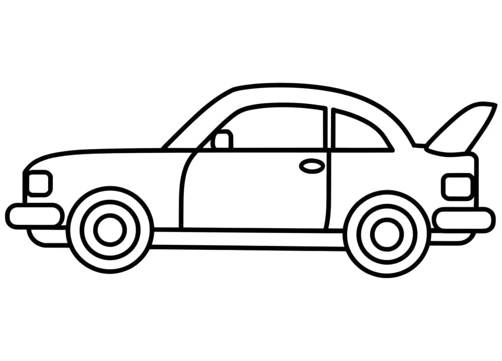 Stampa Auto da colorare